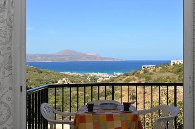 Hotel s bazénem a úžasným výhledem na moře, Kréta, Řecko