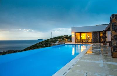 Na prodej vila s bazénem a ohromujícím výhledem na moře, Kréta, Řecko