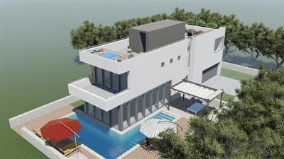 Na prodej nová dvoupodlažní vila s bazénem, Vrsi, Chorvatsko