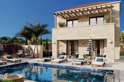 Na prodej luxusní vila s bazénem v blízkosti moře, Kréta, Řecko