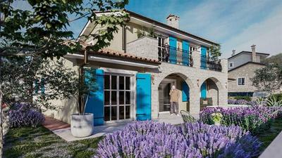 Na prodej nový kamenný dům s bazénem a zahradou, Krk, Chorvatsko