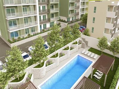 Na prodej nový apartmán v komplexu s bazénem, Makarská, Chorvatsko