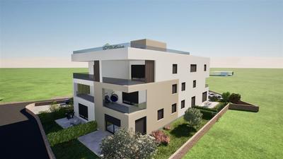 Na prodej komfortní apartmán  se střešní terasou a panoramatickým výhledem na moře, Srima, Chorvatsko