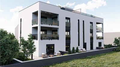 Na prodej nový apartmán s 2 ložnicemi a 2 koupelnami s předzahrádkou, blízko moře, PrivlakaSabunike, Chorvatsko